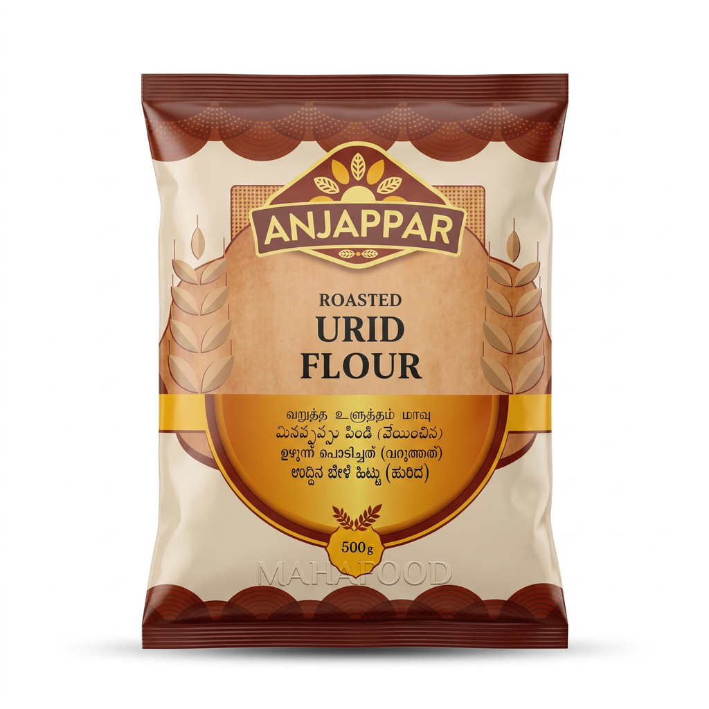 ANJAPPAR ROASTED URID FLOUR,500G