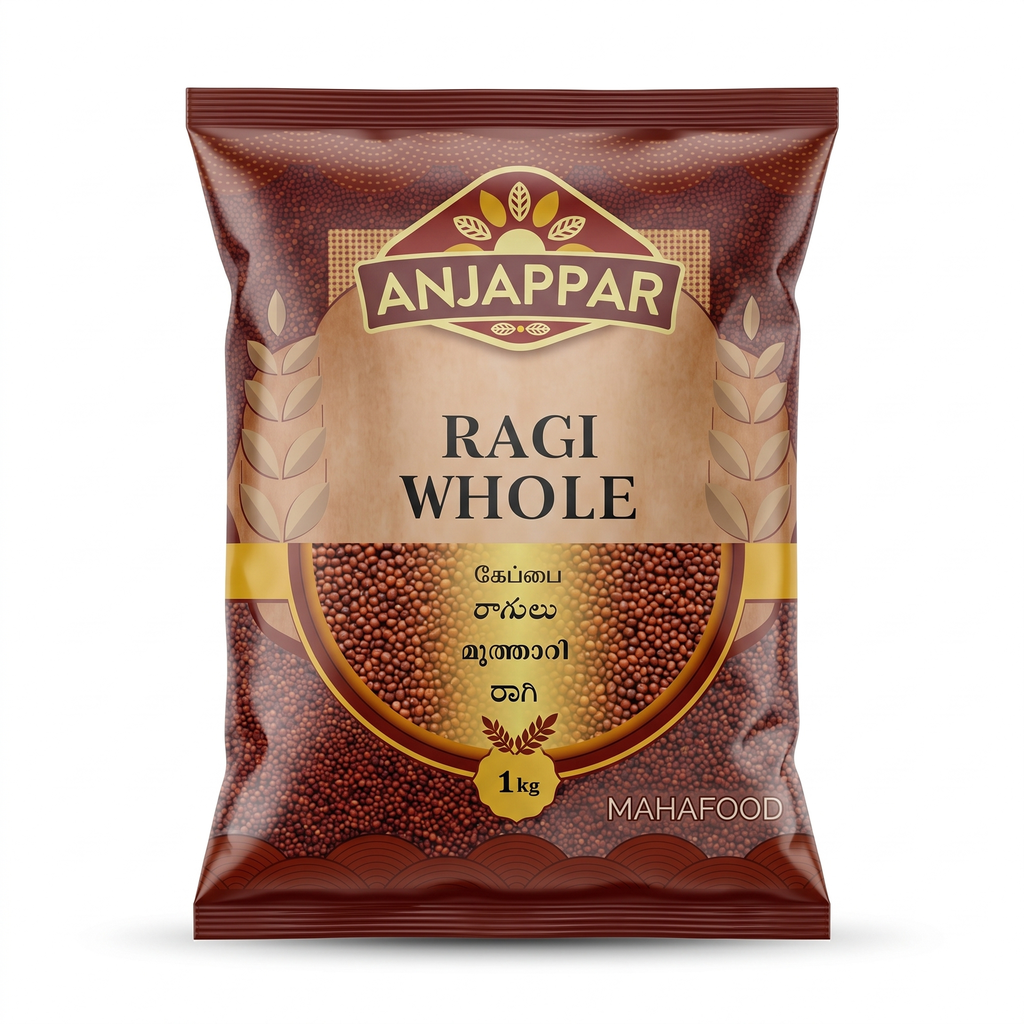 ANJAPPAR RAGI WHOLE,1KG