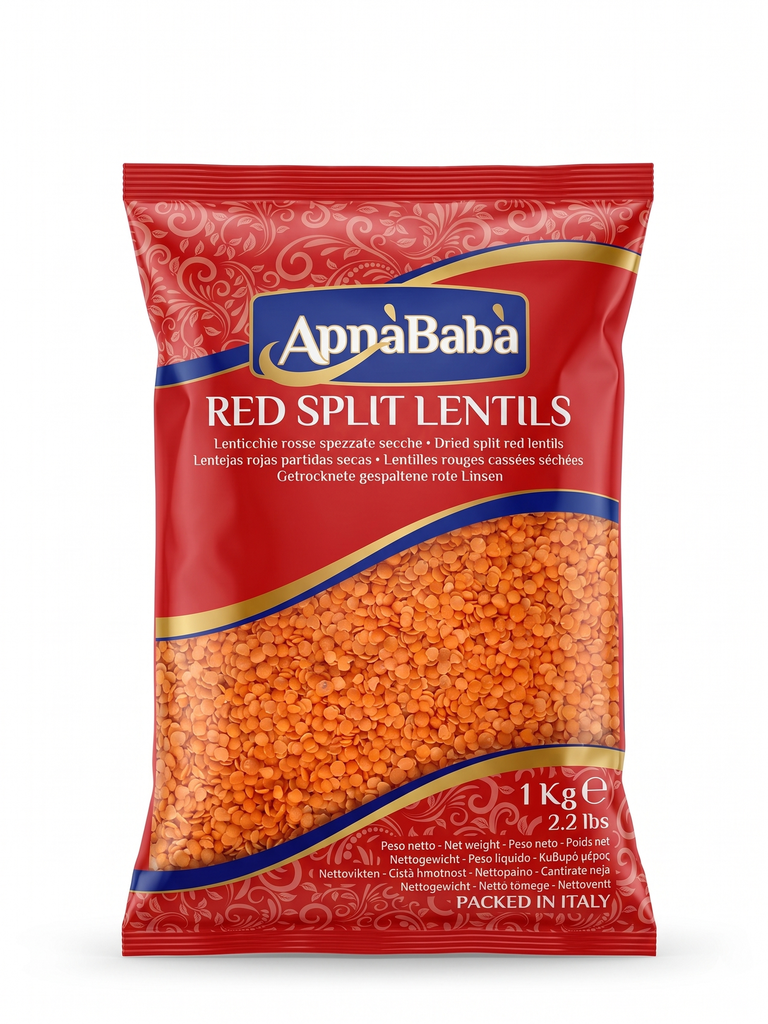 APNABABA-RED SPLIT LENTILS 1Kg
