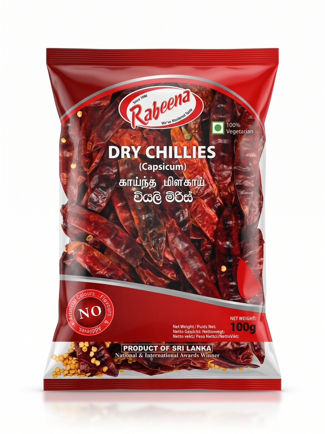 RABEENA-DRY CHILLIES 100G