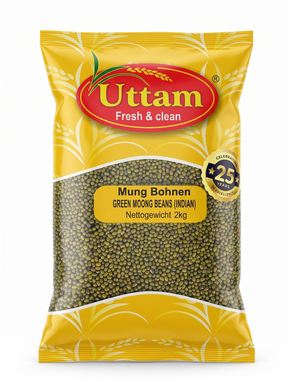 UTTAM-MUNG BOHNEN (GREEN MOONG BEANS) 2KG