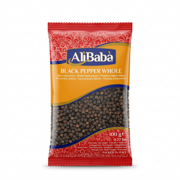 ALIBABA BLACK PEPPER WHOLE,100G