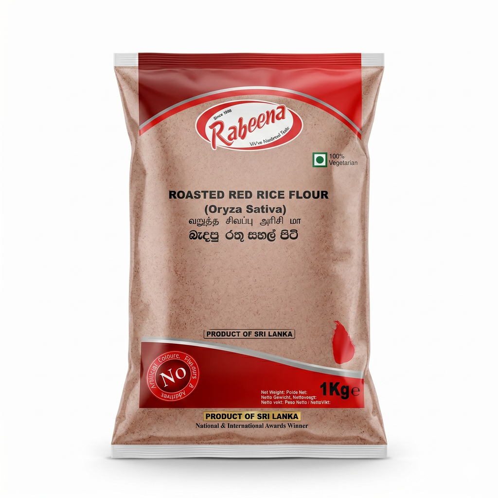 RABEENA-ROASTED RED RICE FLOUR 1KG