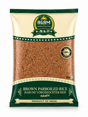 AGAM-BROWN PARBOILED RICE 1KG