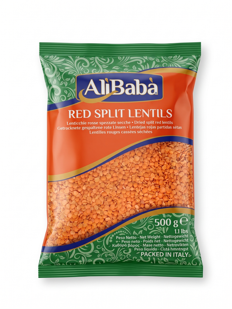 ALIBABA-RED SPLIT LENTILS 500G