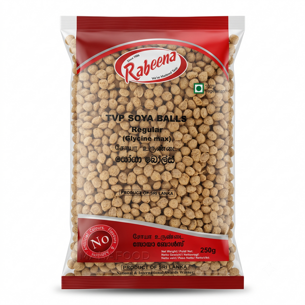 RABEENA TVP SOYA BALLS REGULAR,250G