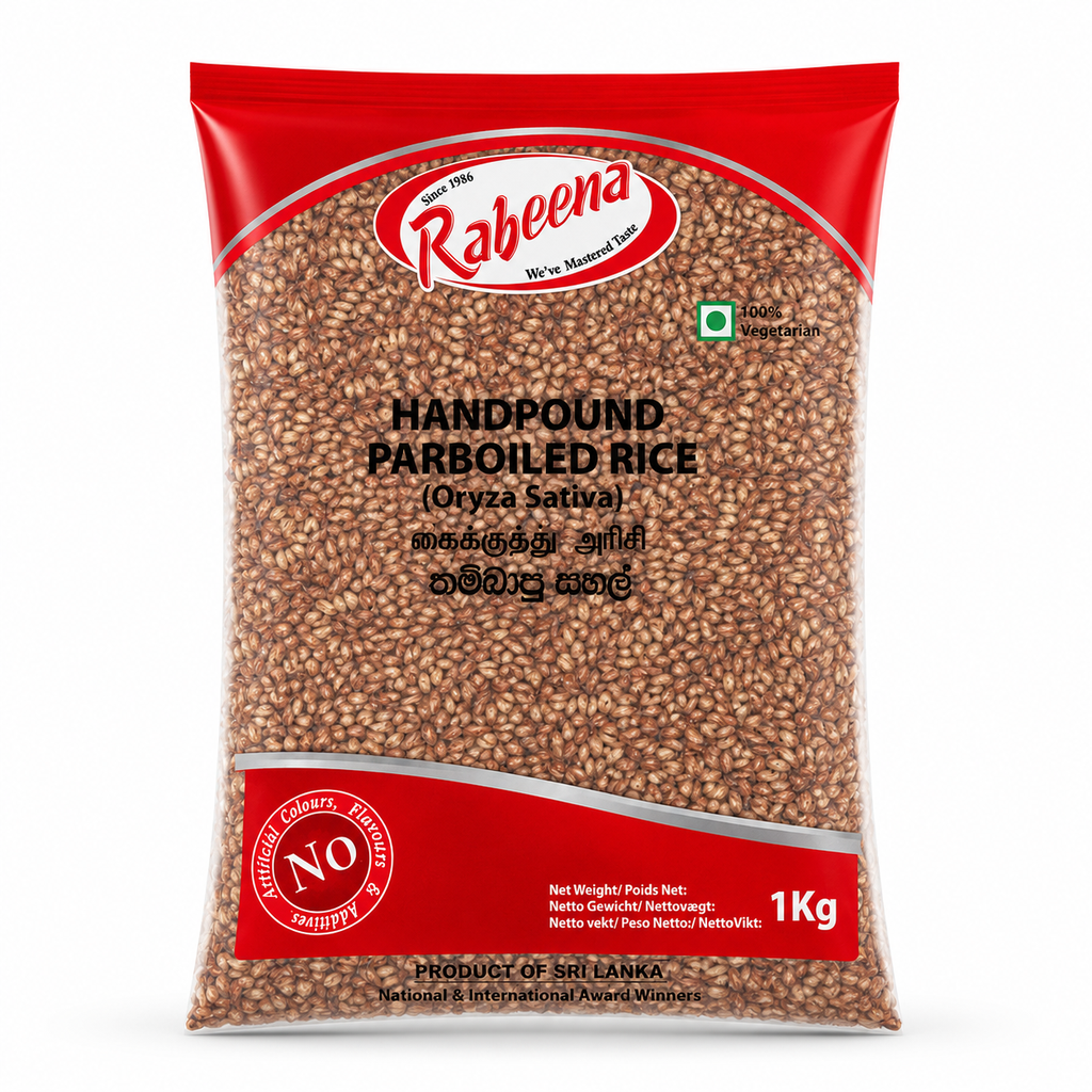 RABEENA-HANDPOUND PARBOILED RICE 1KG