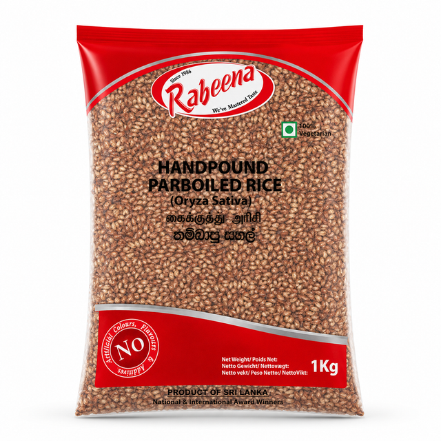RABEENA-HANDPOUND PARBOILED RICE 1KG