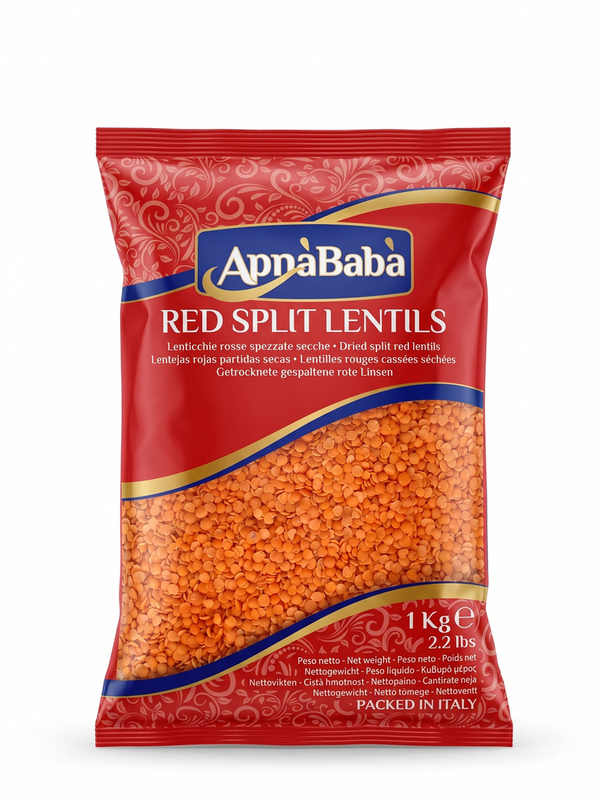 APNABABA-RED SPLIT LENTILS 1Kg
