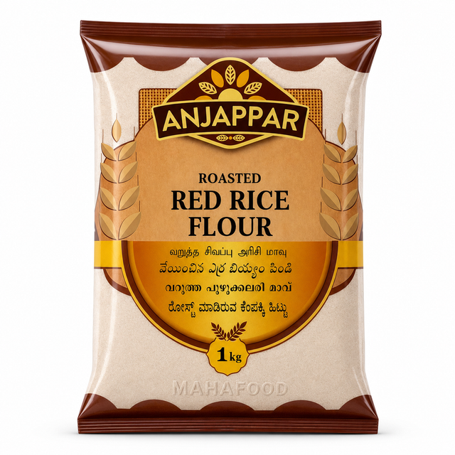 ANJAPPAR ROASTED RED RICE FLOUR,1KG