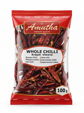 AMUTHA-WHOLE CHILLI 100G